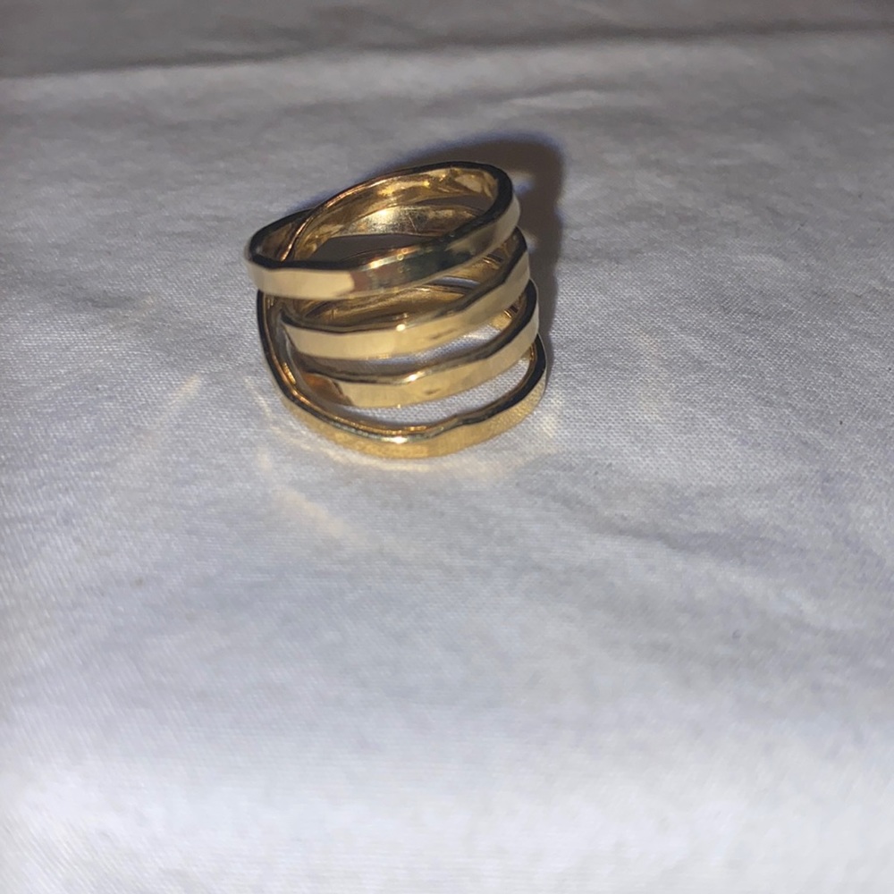 Gold plated 925 ring 83
